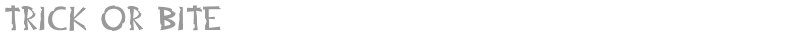 Trick or Bite font preview